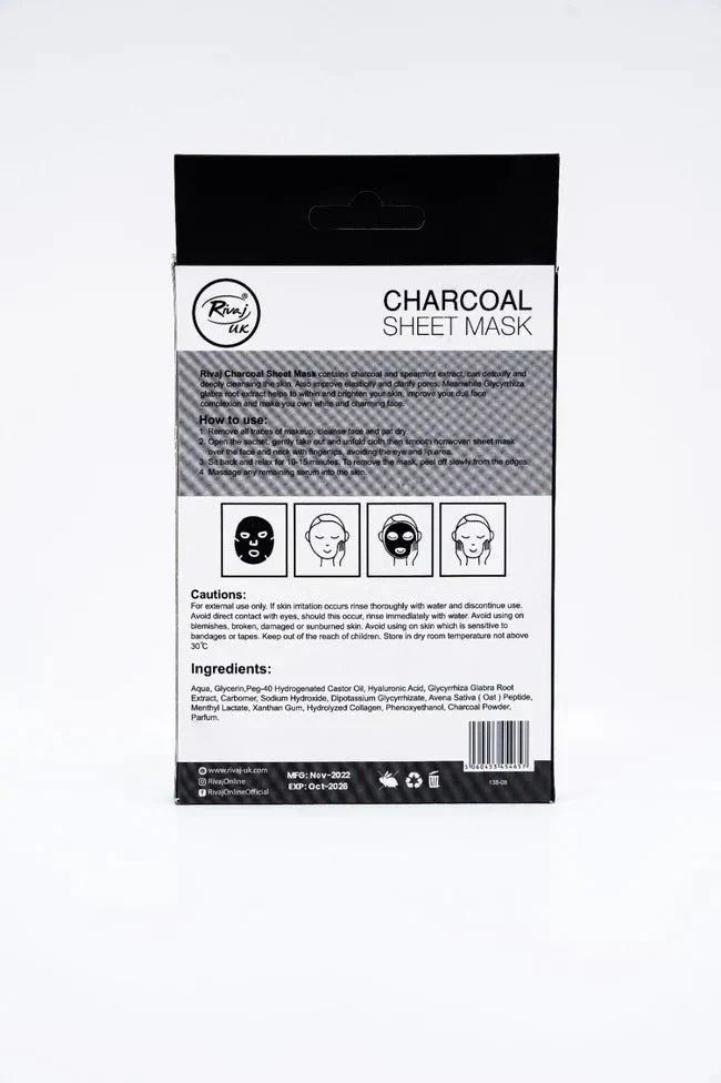 Charcoal Sheet Mask.